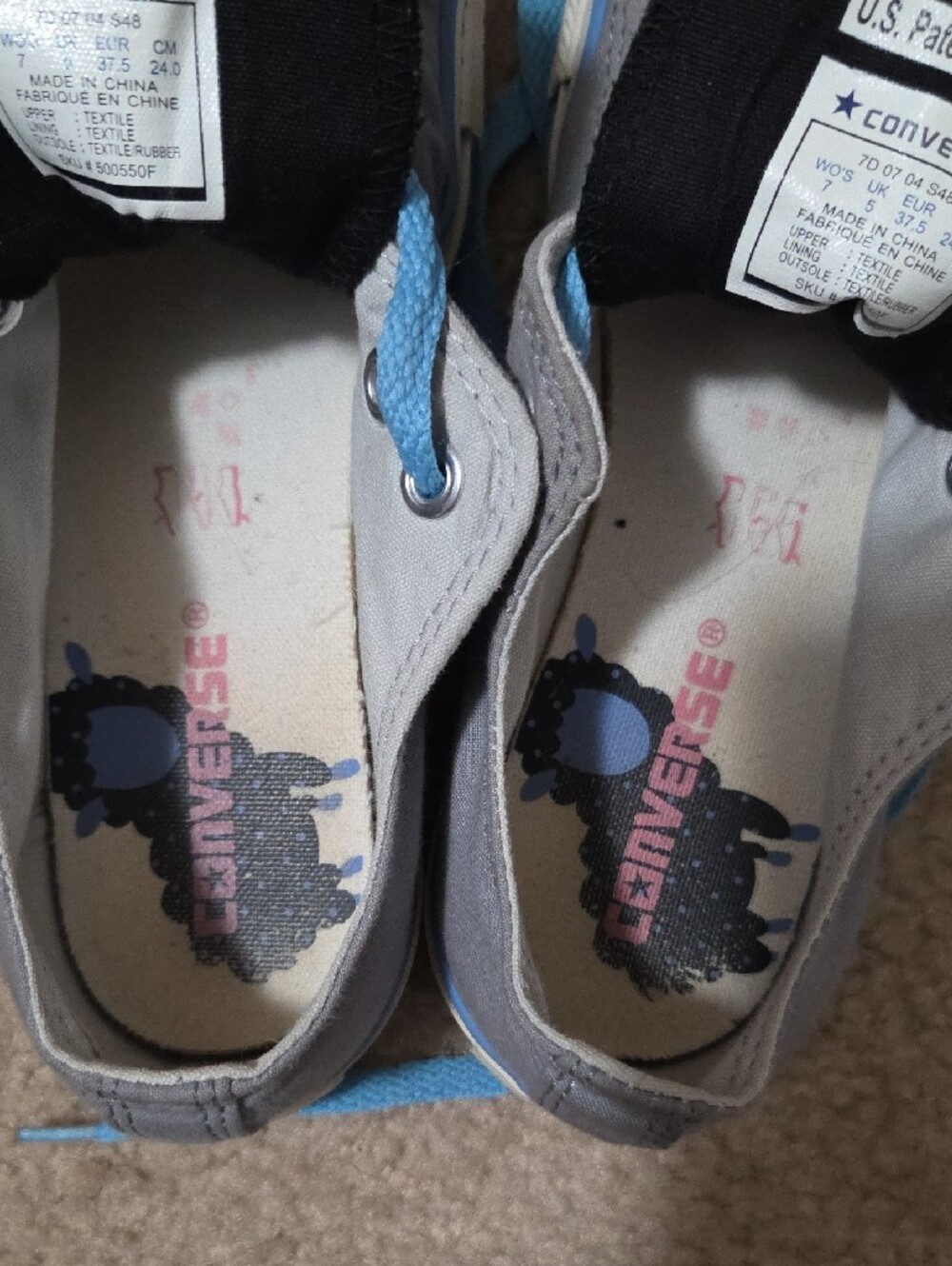 Converse All Star Black Sheep Double Tongue Low-Top Sneakers - Picture 2 of 7